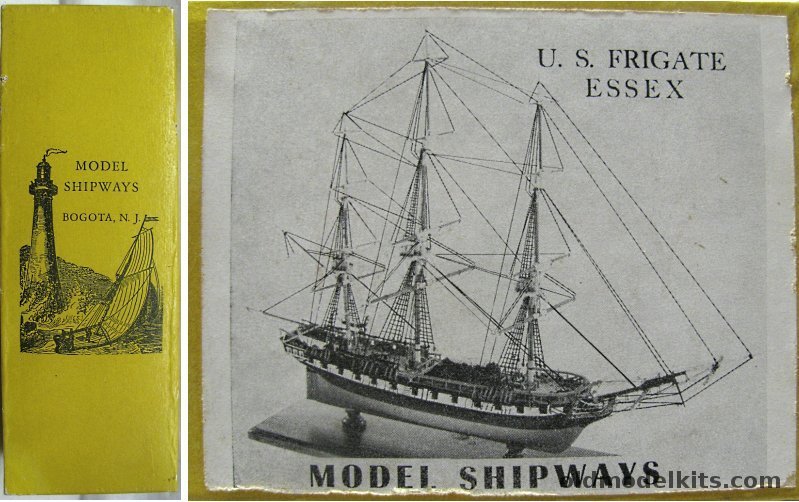 Model Shipways 1/154 US Frigate Essex - 19 inch long Wood and Metal Ship Kit plastic model kit